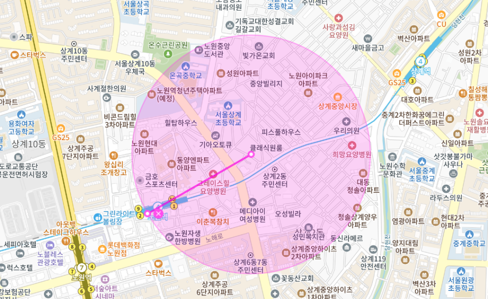 노원역 월주차 _ 상계2동 주민센터/서울상계초등학교/지정석/24시간