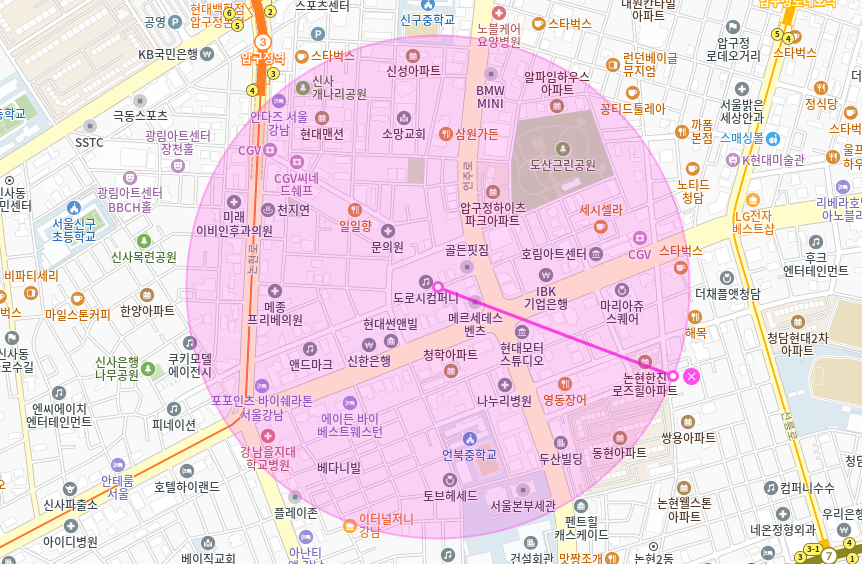 도산공원 월주차_ 주차 힘들게 찾지마시고 주만사로 편안하고 빠르게