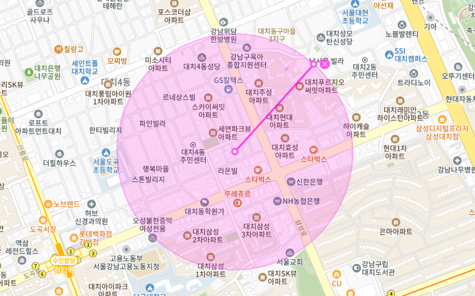 대치동 월주차 _ 대치 4동 주민센터 주변 지정석 단일 주차