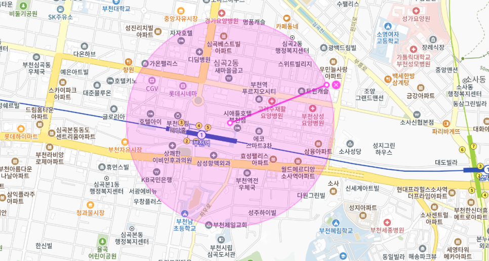 부천역 월주차 _ 초역세권 주자차장 / 부천역에서 30초 거리