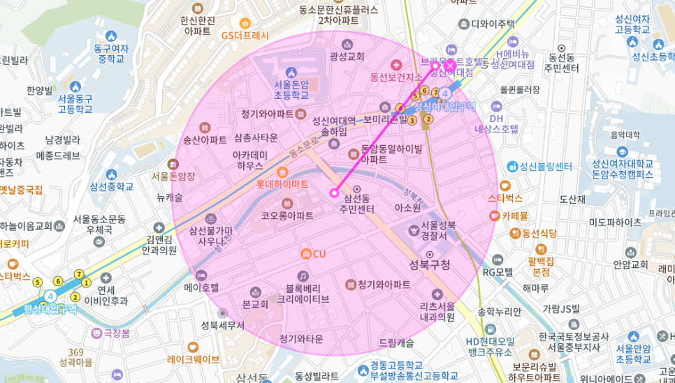 성북구청 월주차 _ 성신여대입구역/삼선동 주민센터/성북구청 인근 주차장