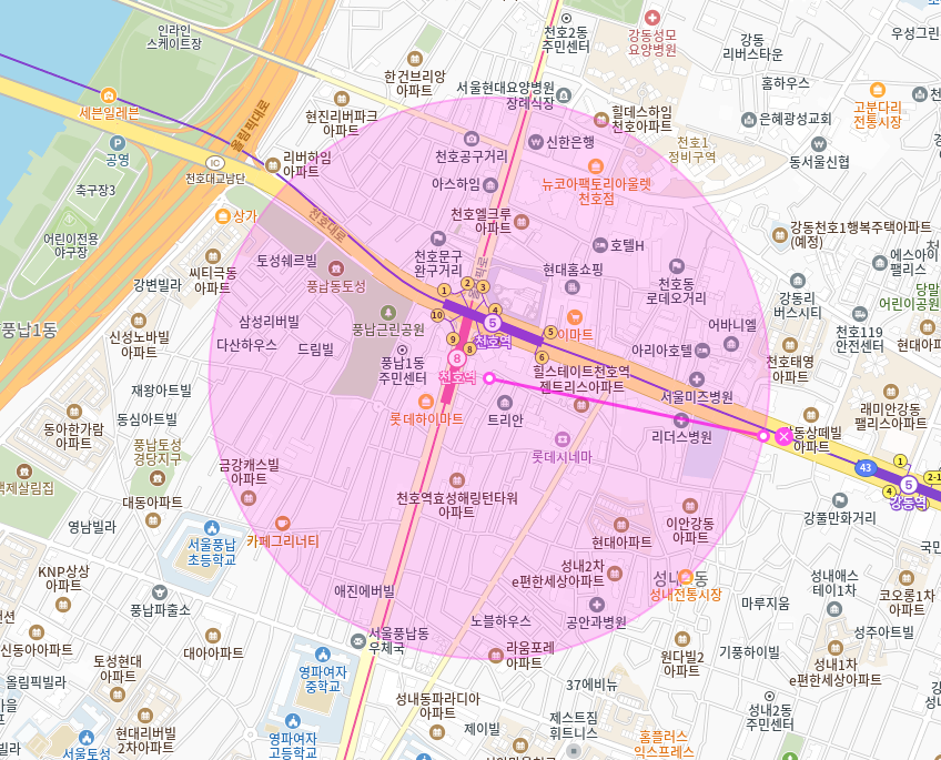 천호역 월주차_ 도보 1분이면 역도착하는 주차장 편하게 이용하세요