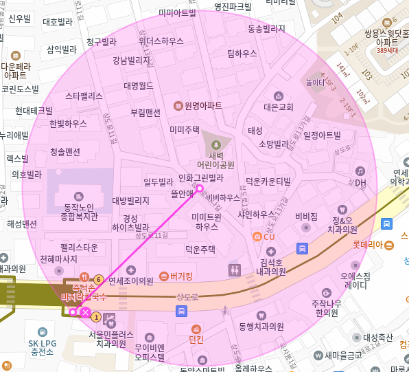 상도동 월주차 / 신대방삼거리역 6번 출구 도보 2분!