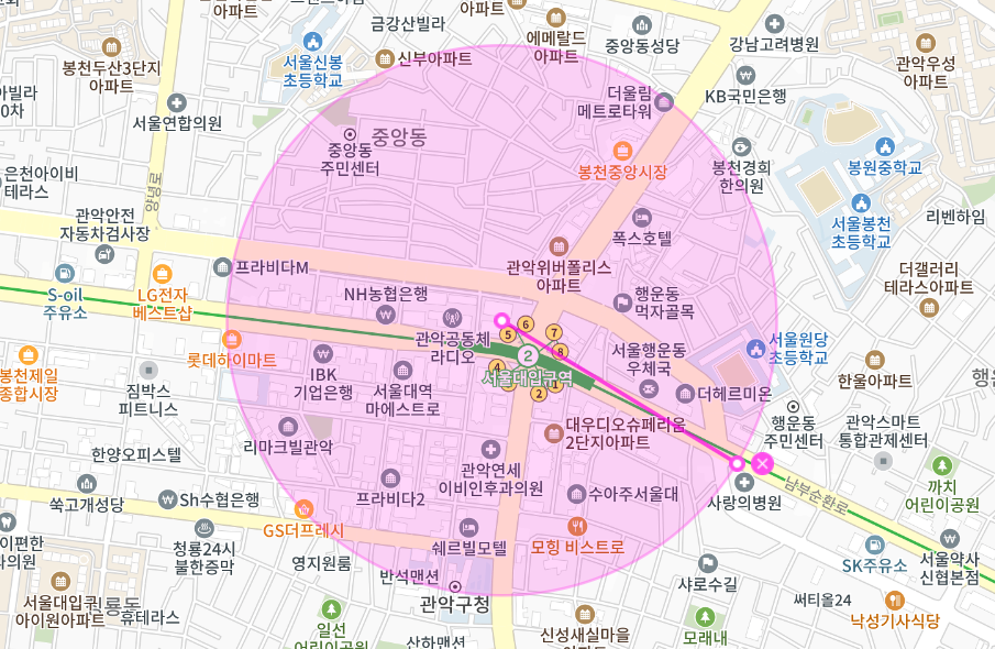 경찰병원역 월주차 _ 초 역세권 / 지정석 / 단일주차