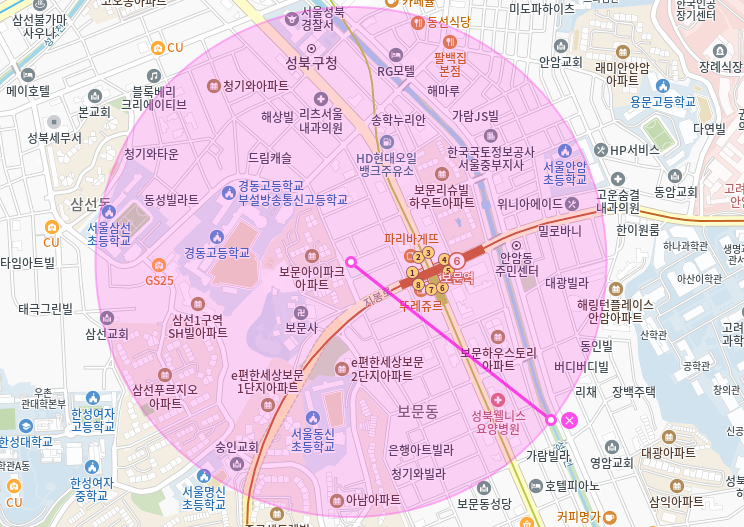 성북구 월주차_보문역 1번출구 도보 1분거리 단일주차장