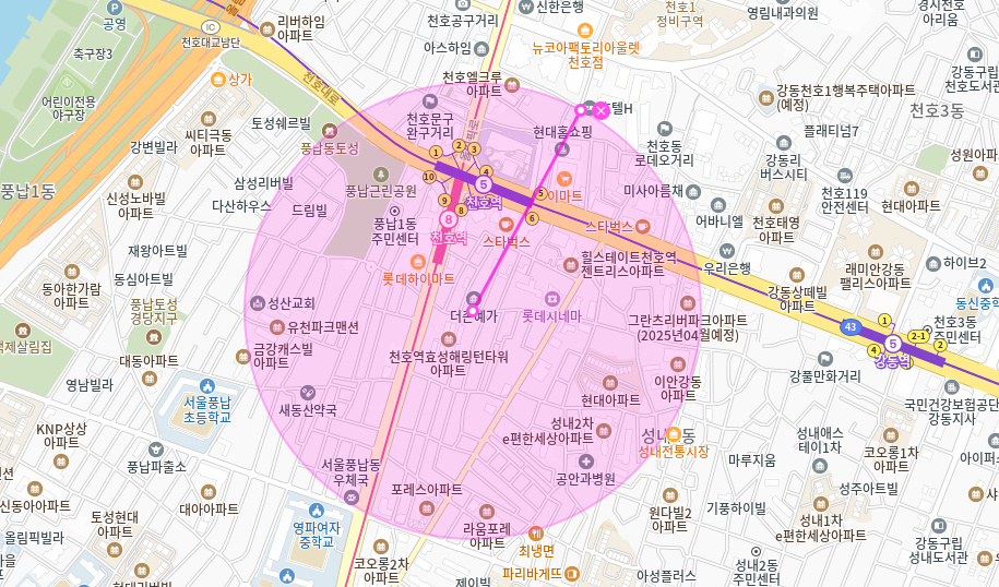 강동구 월주차 _ 천호역 8번 출구에서 3분! 아따 가깝다!!!