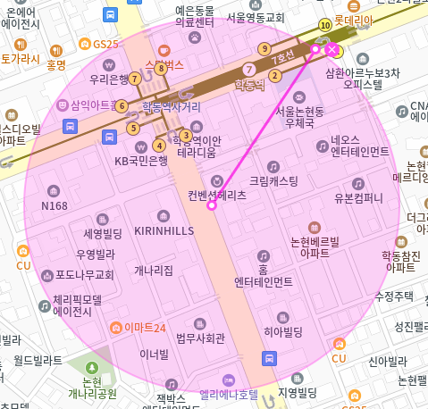 학동역 월주차 / 학동역 3번출구 바로 앞 초역세권!
