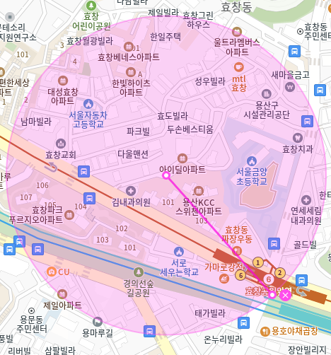 효창동 월주차 / 효창공원앞역 도보 4분 인근최저가, 단일주차
