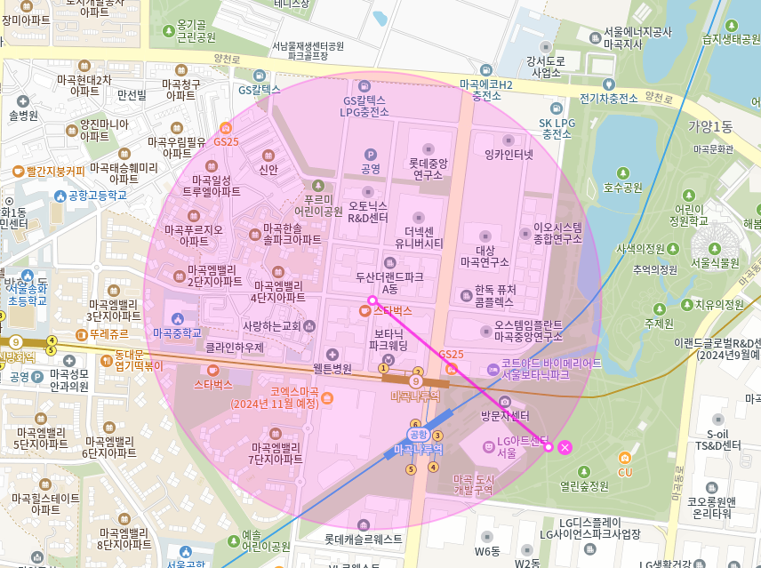마곡나루 월주차_ 1번출구 인근 탑차까지 가능한 역세권 주차장