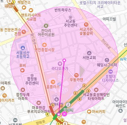 서교동 월주차 / 합정역 2번출구 도보3분, 지정석
