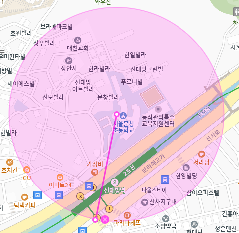 신대방 월주차 / 신대방역 4번출구 도보3분, 지정석, 단일주차