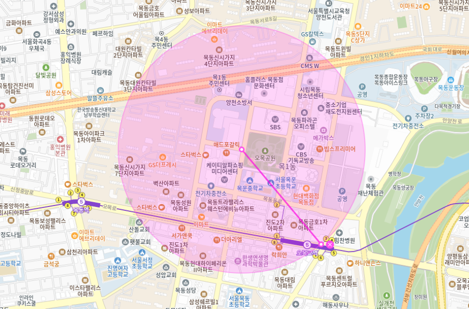 오목교역 월주차_ 오목공원 인근 주차장