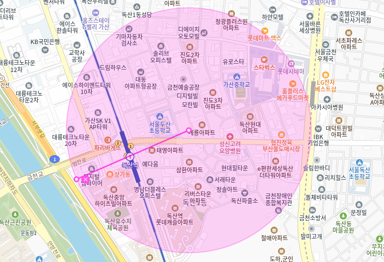 독산역 월주차_1번출구까지 도보 3분거리 역세권 단일주차장