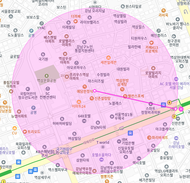 역삼동 월주차 / 역삼역 4번출구 도보3분, 역삼문화공원 인근