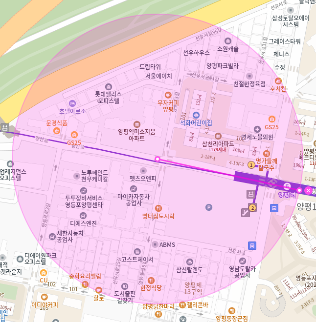 양평역 월주차 / 양평역 1번출구 도보1분, 단일주차장