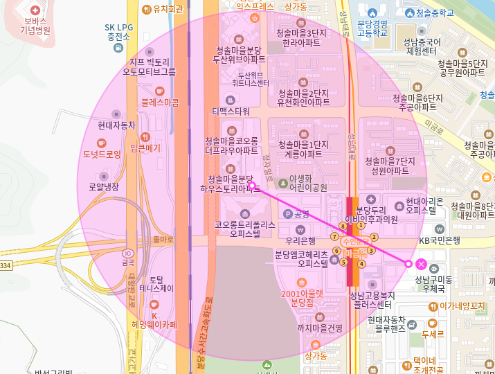 미금역 월주차_5번출구 도보 5분거리 역세권 단일주차장