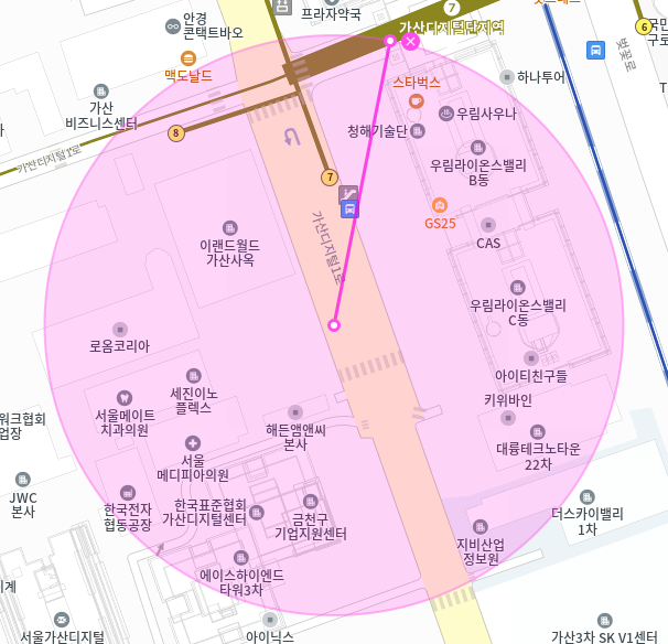 가산동 월주차 / 가산디지털단지역 7번출 도보1분, 지정석, 단일주차장