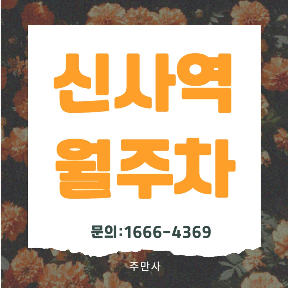 신사역 월주차 _ 월주차 전문 주만사에서 알려주는 주차장 꿀팁! 대표 이미지