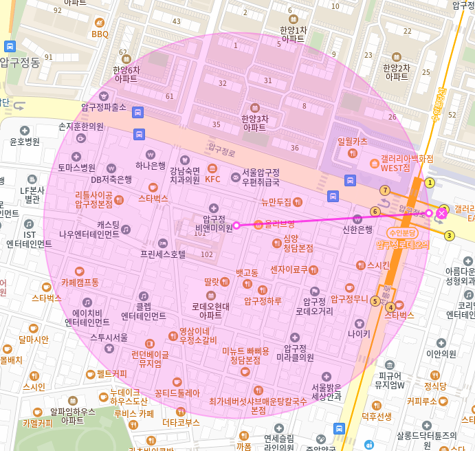 압구정로데오역 월주차 / 압구정로데오역 6번출구 도보4분, 인근 마지막 매물!