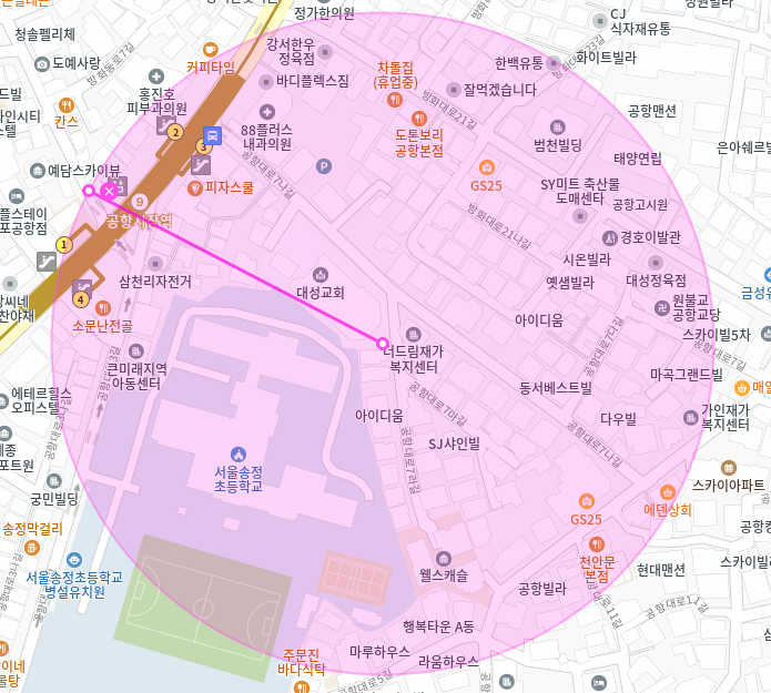 공항시장역 월주차 / 공항시장역 3번출구 도보3분 지정석 인근 마지막 꿀매물