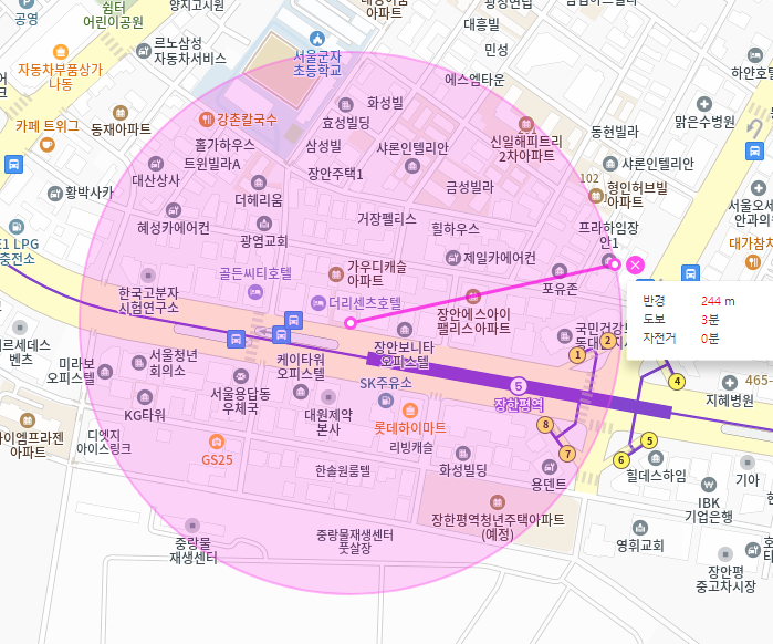 장한평역 월주차_장한평역에서 3분 거리 주차장입니다