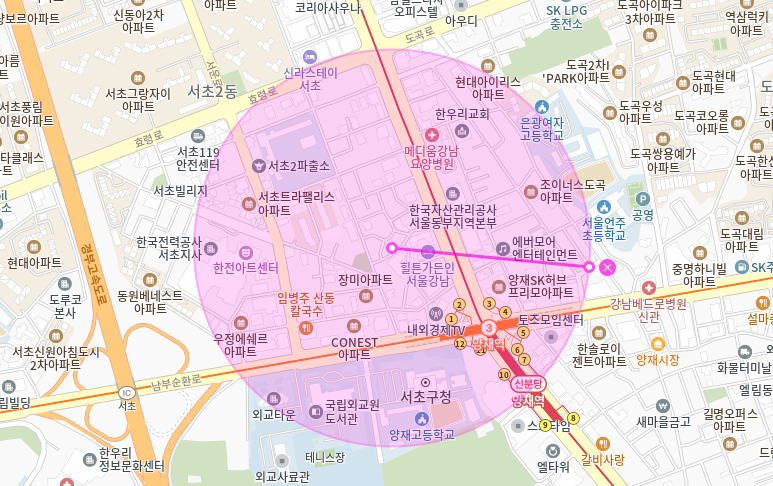 양재역 월주차 _ 지정석/자주식/24시간/단일주차