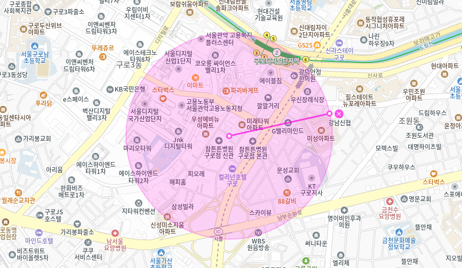 구로디지털단지 월주차 _ 구디역까지 걸어서 5분 걸리는 주차장 정보