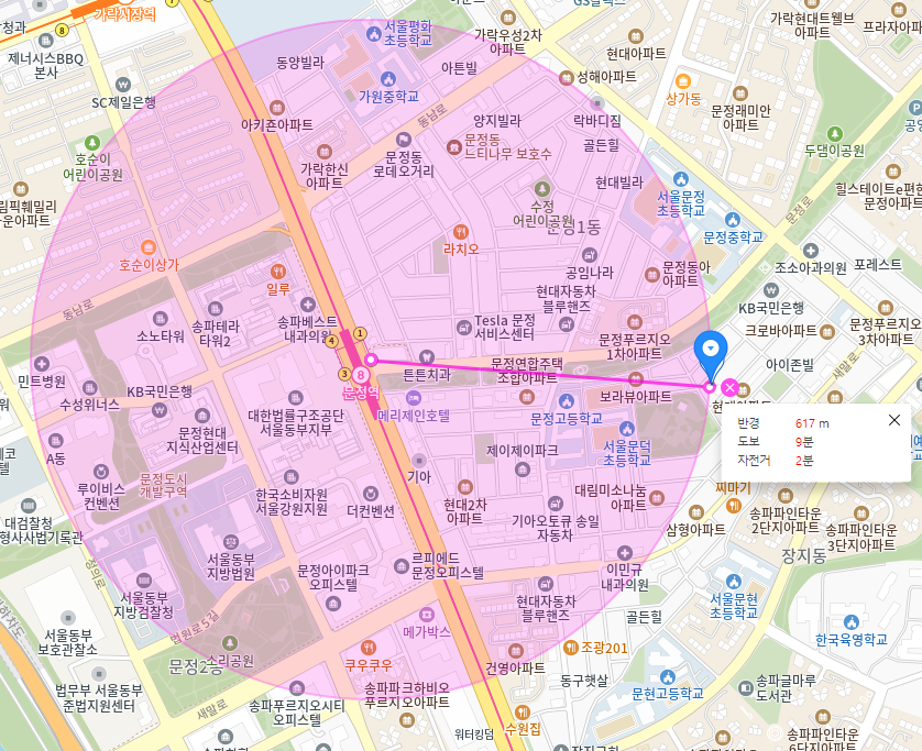 문정동 월주차_문정역 도보 9분, 전일 24시, 단일주차 주차장