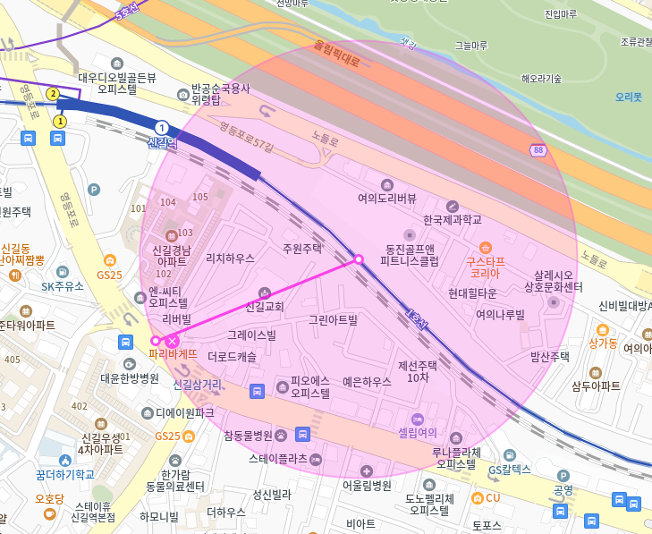 영등포 월주차_신길교회 도보 2분 거리 자주식 주차장