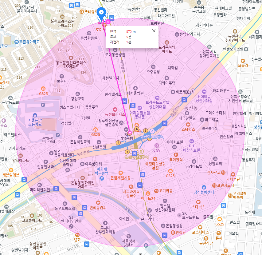 성신여대입구역 월주차_역에서 도보 5분, 야간 주차, 자주식