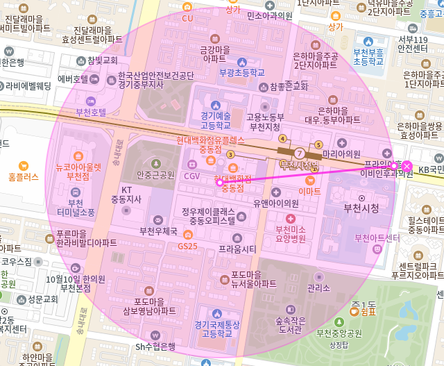 부천 월주차_부천시청역 2번출구 도보 2분/전일 24시/단일주차