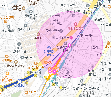 청량리역 월주차_청량리역 도보 9분 거리 기계식 승용