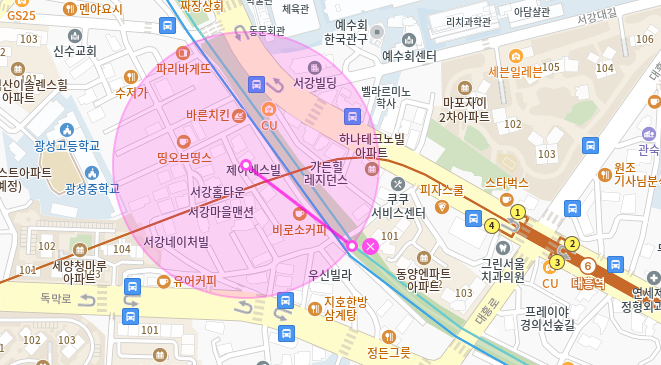 대흥역 월주차_대흥역 도보 8분 거리, 광성중 도보 5분 거리 자주식 단일주차