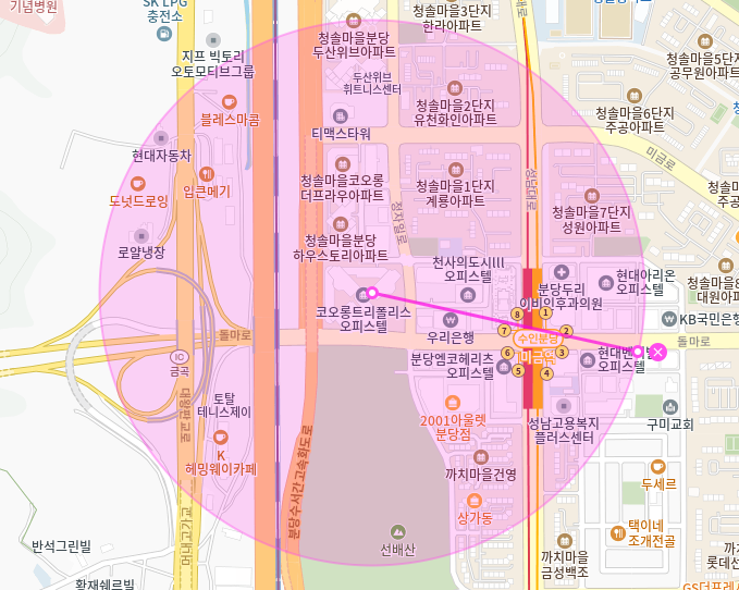 미금역 월주차_8번출구 도보 3분/단일주차/전일 24시