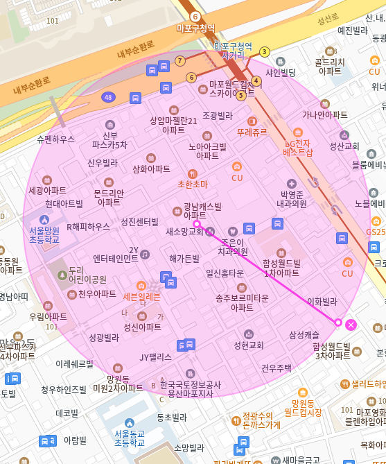 망원동 월주차_마포구청역, 서울 동교초등학교 인근 자주식 주차장