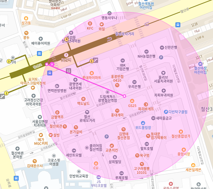 광명시 철산역 월주차_철산역 도보 4분 거리 자주식 단일주차