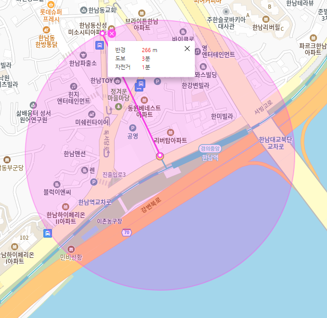 한남역 월주차_역에서 도보 3분, 전일 24시, SUV 이하, 자주식