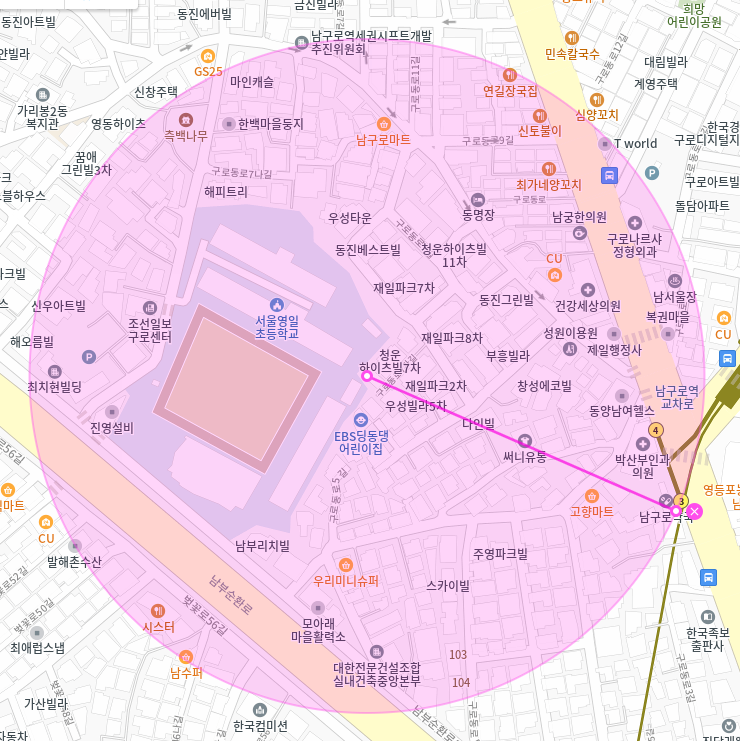남구로역 월주차_남구로역 도보 4분 거리 자주식 주차장