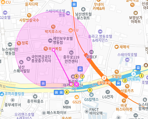 필동 월주차_충무로역 바로 앞 역세권 기계식 승용차 전용 주차장