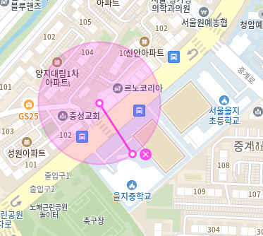 노원구 중계동 월주차 을지중, 을지초 인근 주만사로 해결