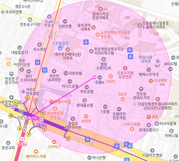천호역 월주차_천호동 인근 넓은 단독 주차 편리한 주차장