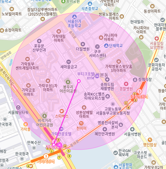 가락시장역 월주차 경찰병원 인근 24시 유일무이 주차장!