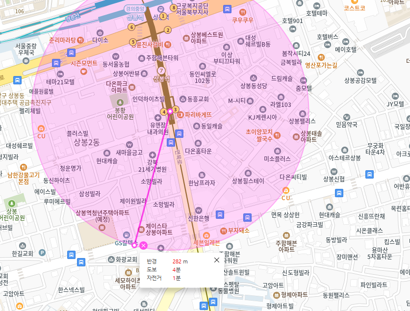 [신규] 면목동 월주차_상봉역 4번 출구 도보 4분 거리 단독 주차장