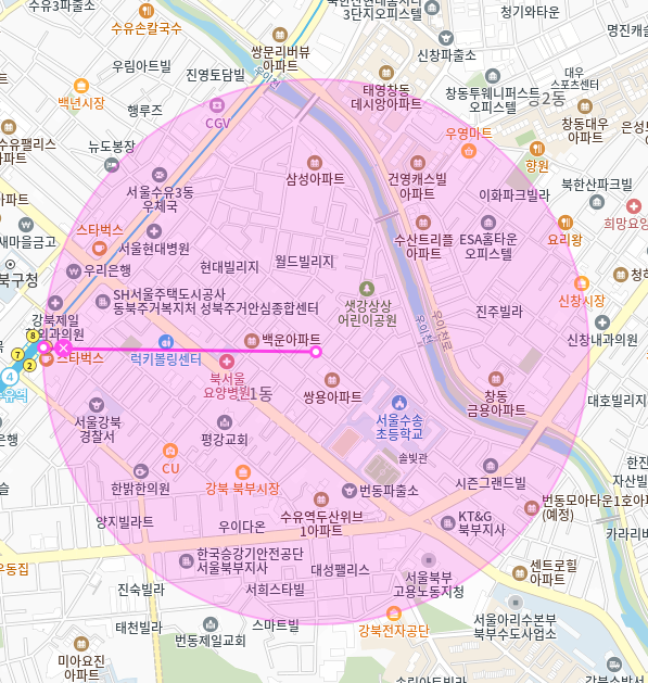 번동 월주차 수유역 도보 7분, 선착순 1명만 지정석 가능합니다!
