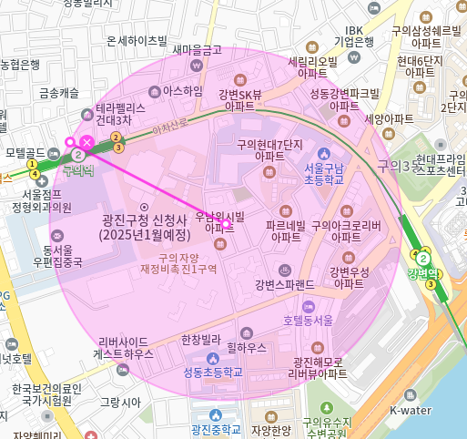 구의역 월주차 동서울우편물류센터 근처 주차장 평일에만 저렴하게 이용하세요