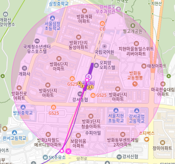 방화역 월주차_방화역 인근 도보 5분 주차장을 이용하세요.