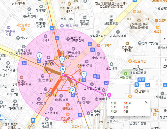 연산 월주차_연산역 16번 출구 앞에 가까운 월주차장 소개