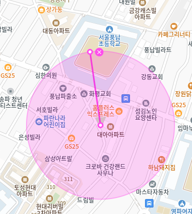 송파 풍납동 월주차 서울 풍납초등학교 인근 주차장