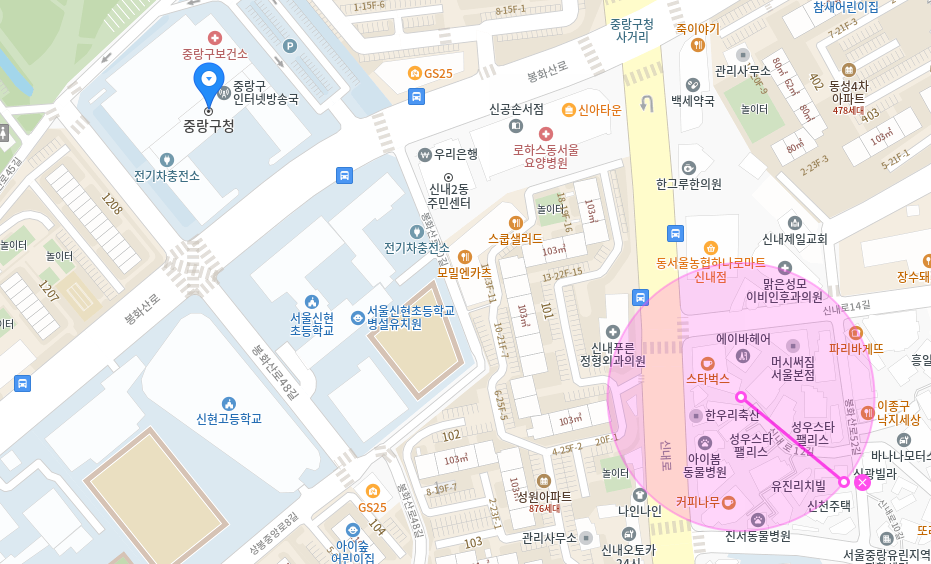 중랑구 월주차_중랑구청 주변에 있는 월주차장 이용해보세요