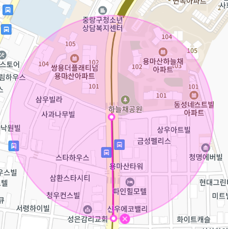 면목동 월주차_용마산하늘채아파트 근처에서 편하게 주차하세요